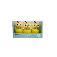 White Smoke Easter Chicks with Glasses, 3pk Easter