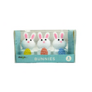 White Smoke Easter Bunnies Eggs, 3pk Easter