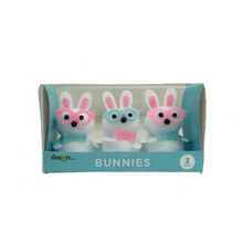 White Smoke Easter Bunnies with Glasses, 3pk Easter