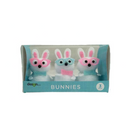 White Smoke Easter Bunnies with Glasses, 3pk Easter