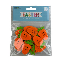 White Smoke Easter Carrot Stickers, Asssorted, 16pk Easter