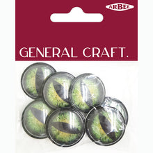White Smoke Stick On Creature Eyes Green 25mm 12Pc Kids Craft Basics