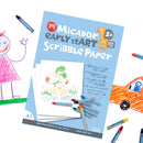 White Smoke Micador Ealry stART Scribble Pad, A3 Kids Drawing Supplies