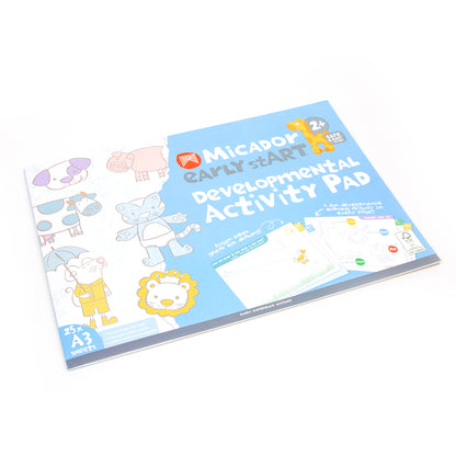 White Smoke Micador Early stART Developmental Activity Pad, A3 Kids Drawing Supplies