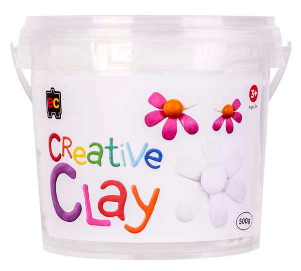White Smoke EC CreativeClay, White, 500g Kids Activities