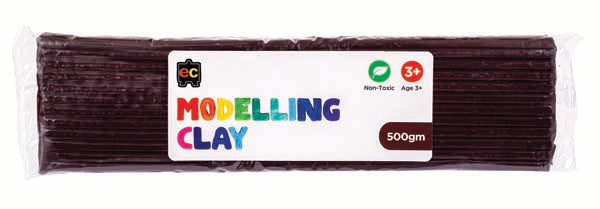 Black EC Modelling Clay, Brow, 500g Kids Activities