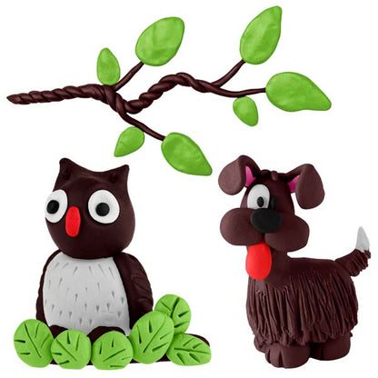 White Smoke EC Modelling Clay, Brow, 500g Kids Activities