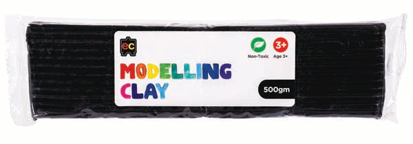Black EC Modelling Clay 500gm Black Kids Activities