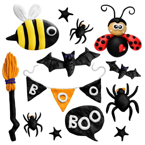 White Smoke EC Modelling Clay 500gm Black Kids Activities