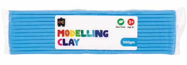 Medium Turquoise EC Modelling Clay, Light Blue, 500g Kids Activities