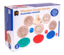 White Smoke EC Wooden Dough Stamps - Animals, Set 6 Kids Activities