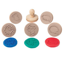 White Smoke EC Wooden Dough Stamps - Animals, Set 6 Kids Activities