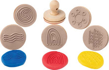 White Smoke EC Wooden Dough Stamps - Indigenous Nature, Set 6 Kids Activities