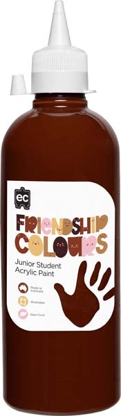 White Smoke EC Friendship Colours Paint - Mahogany 500ml Kids Paints