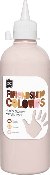 White Smoke EC Friendship Colours Paint - Peach 500ml Kids Paints