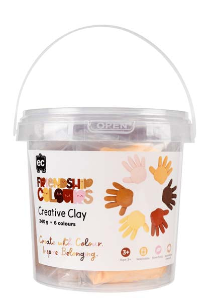 White Smoke EC CreativeClay Friendship Colours, 240G Kids Activities