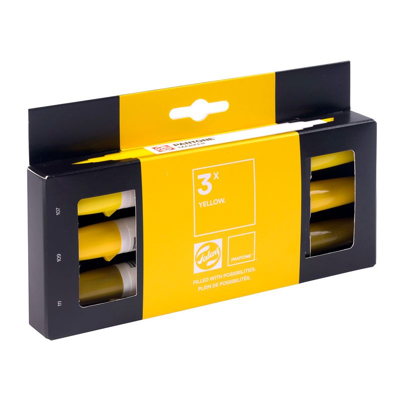 Talens Pantone Paint Markers, 3pk Yellow