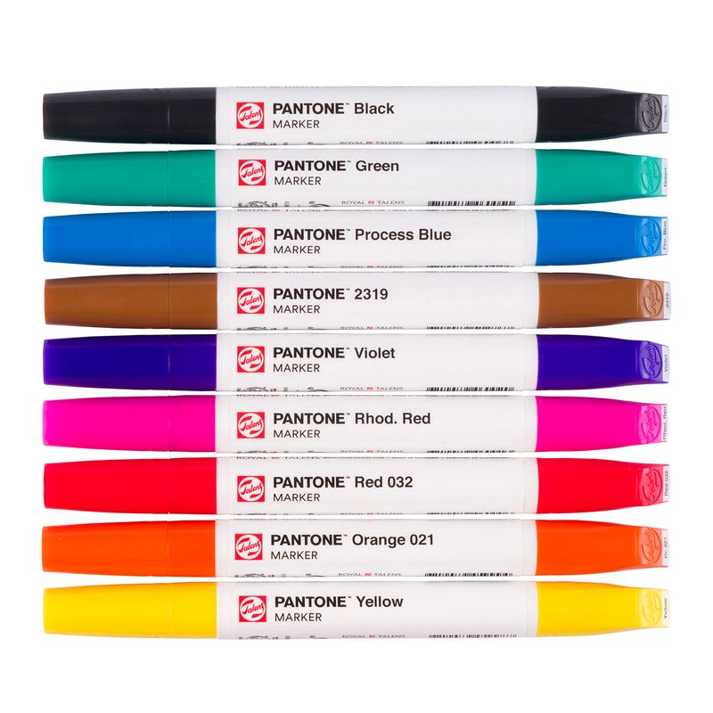 Talens Pantone Paint Markers, 9pk Primary