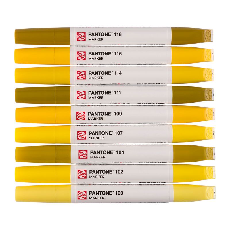 Talens Pantone Paint Markers, 9pk Yellow