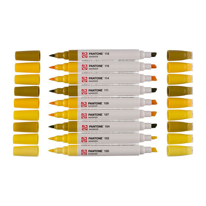 Talens Pantone Paint Markers, 9pk Yellow