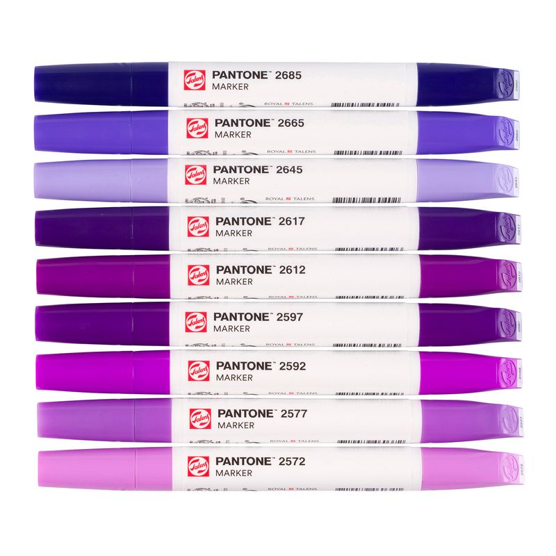 Talens Pantone Paint Markers, 9pk Purple
