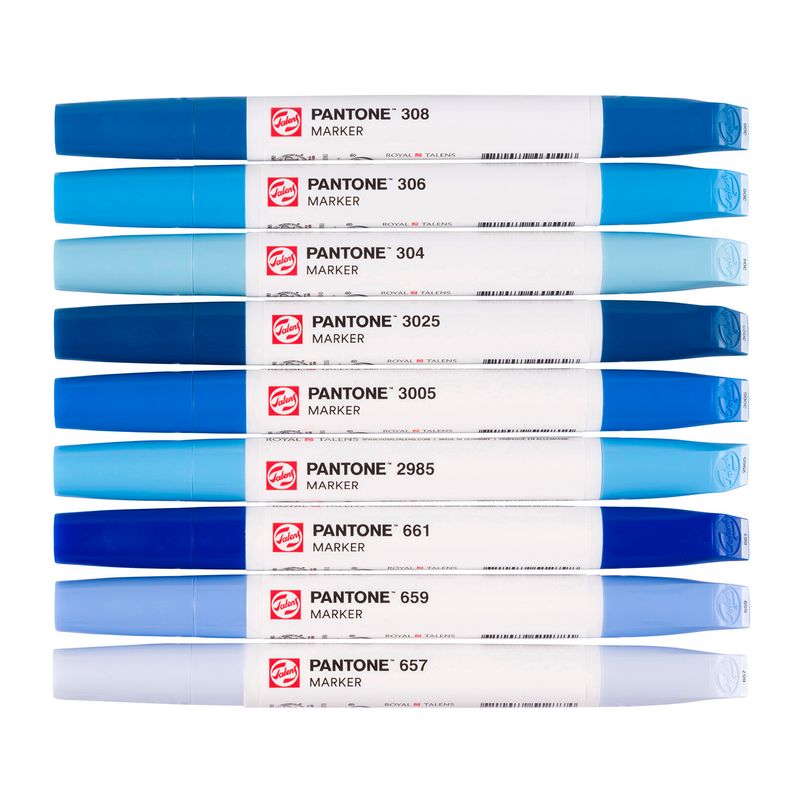 Talens Pantone Paint Markers, 9pk Blue