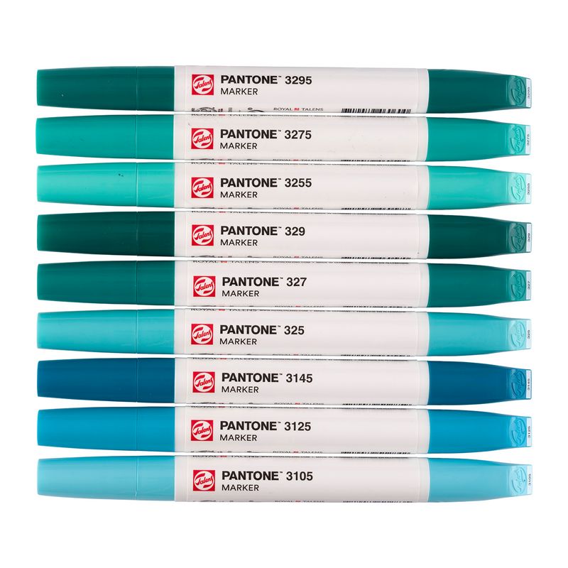 Talens Pantone Paint Markers, 9pk Blue Green