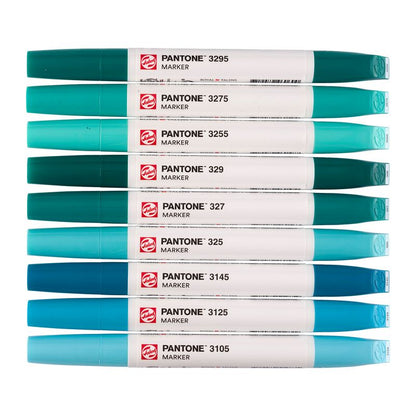 Talens Pantone Paint Markers, 9pk Blue Green