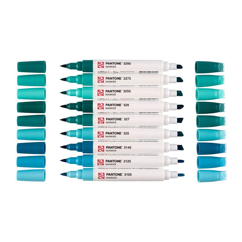Talens Pantone Paint Markers, 9pk Blue Green