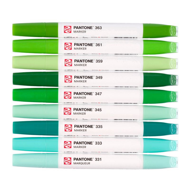 Talens Pantone Paint Markers, 9pk Green
