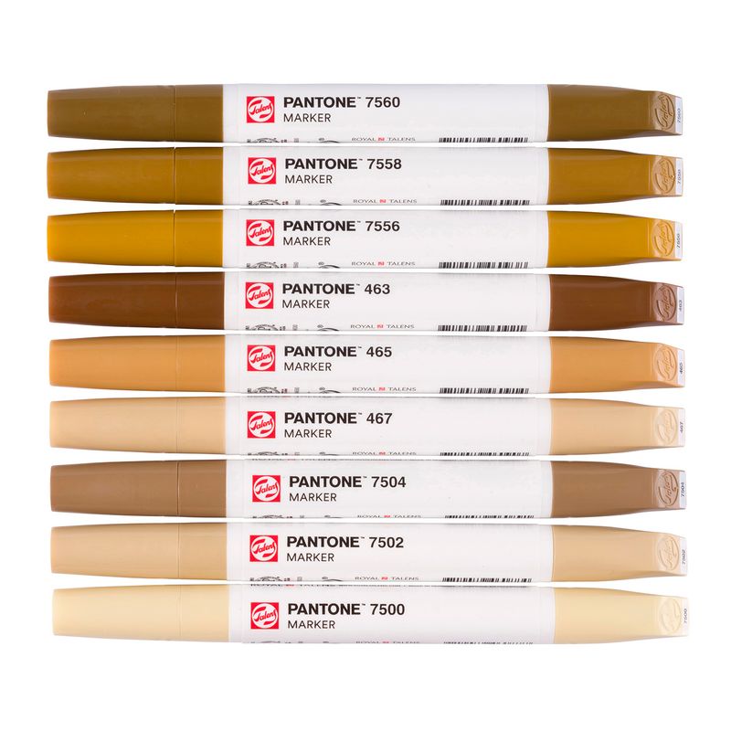 Talens Pantone Paint Markers, 9pk Brown