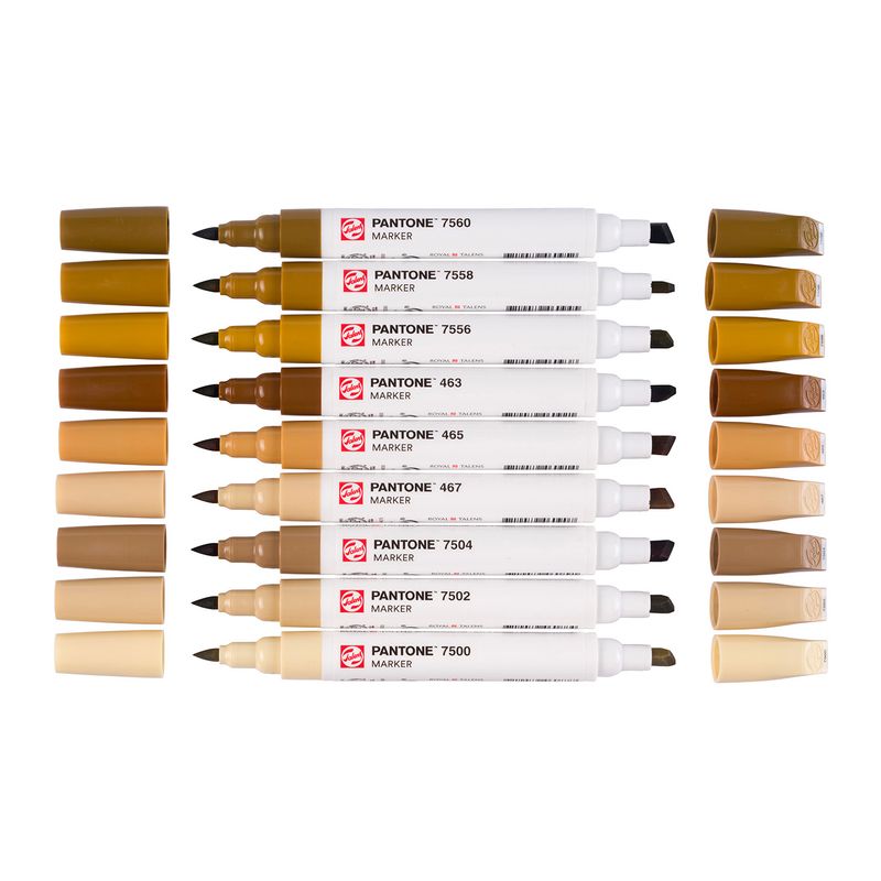 Talens Pantone Paint Markers, 9pk Brown