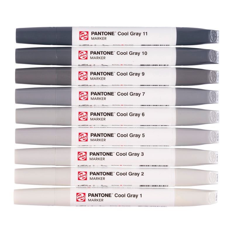 Talens Pantone Paint Markers, 9pk Cool Grey