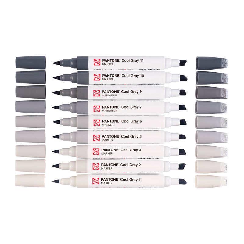 Talens Pantone Paint Markers, 9pk Cool Grey