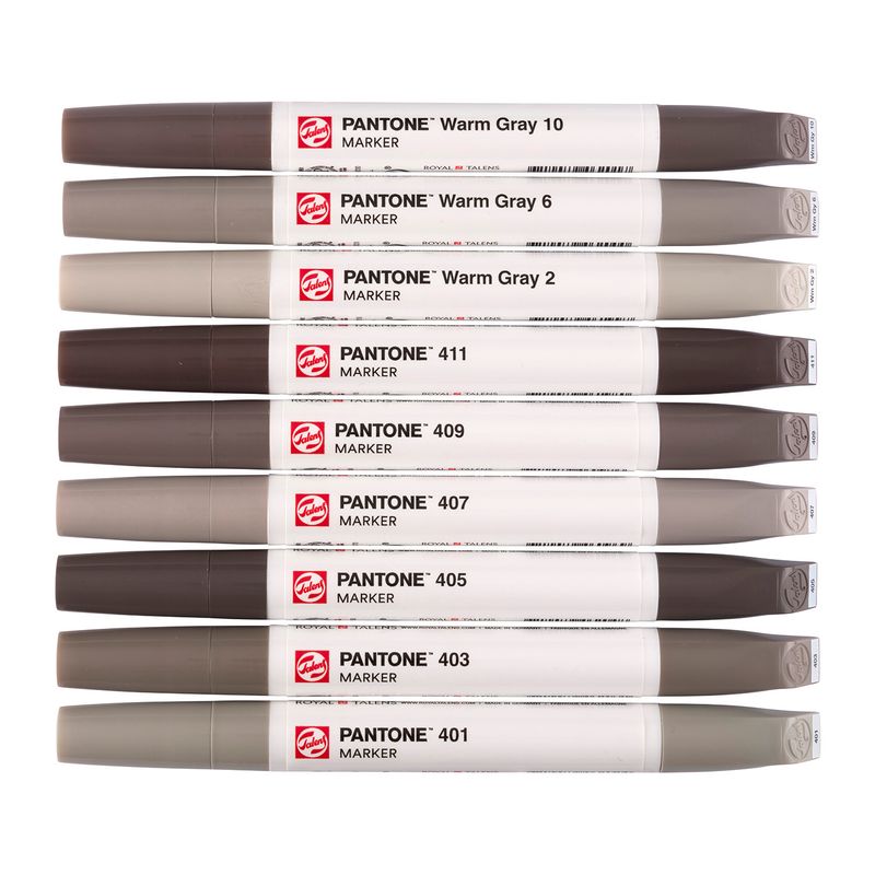 Talens Pantone Paint Markers, 9pk Warm Grey