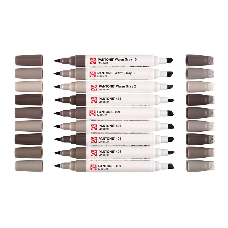 Talens Pantone Paint Markers, 9pk Warm Grey