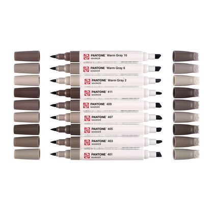 Talens Pantone Paint Markers, 9pk Warm Grey