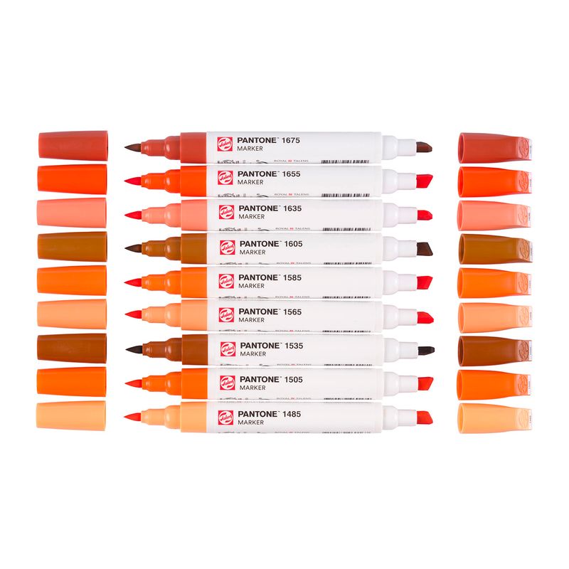 Talens Pantone Paint Markers, 9pk Warm Red