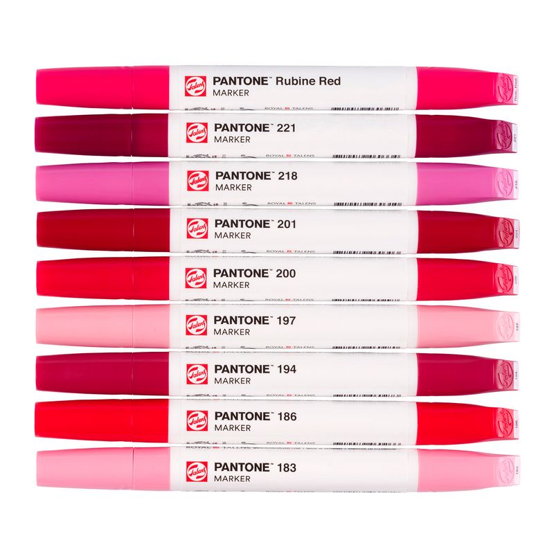 Talens Pantone Paint Markers, 9pk Cool Red