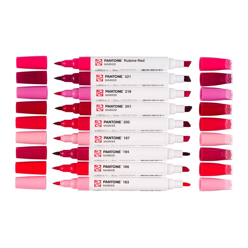 Talens Pantone Paint Markers, 9pk Cool Red