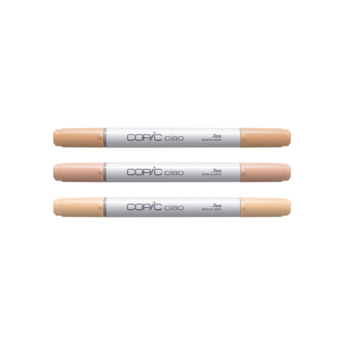 White Smoke Copic Ciao Exclusive Earth Tones Assortment A, 3Pk Bundle Custom Bundle