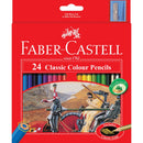 Red Faber-Castell Classic Colour Pencil, Assorted Colours - 24 Pack Pencils