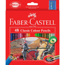 Orange Red Faber-Castell Classic Colour Pencils, Assorted Colours - 48 Pack Pencils