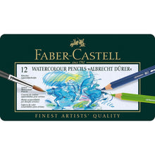 Black Albrecht Durer Watercolour Pencil, Assorted, Tin of 12 Pencils