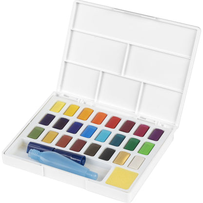 White Smoke Faber-Castell Creative Studio Watercolour Paint Pan, Pk24 Watercolour Paint