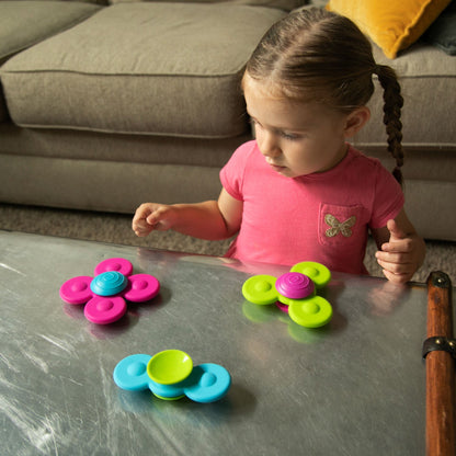 Dim Gray Fat Brain Whirly Squigz Silicone Spin Fidget Toy Fidget Toys