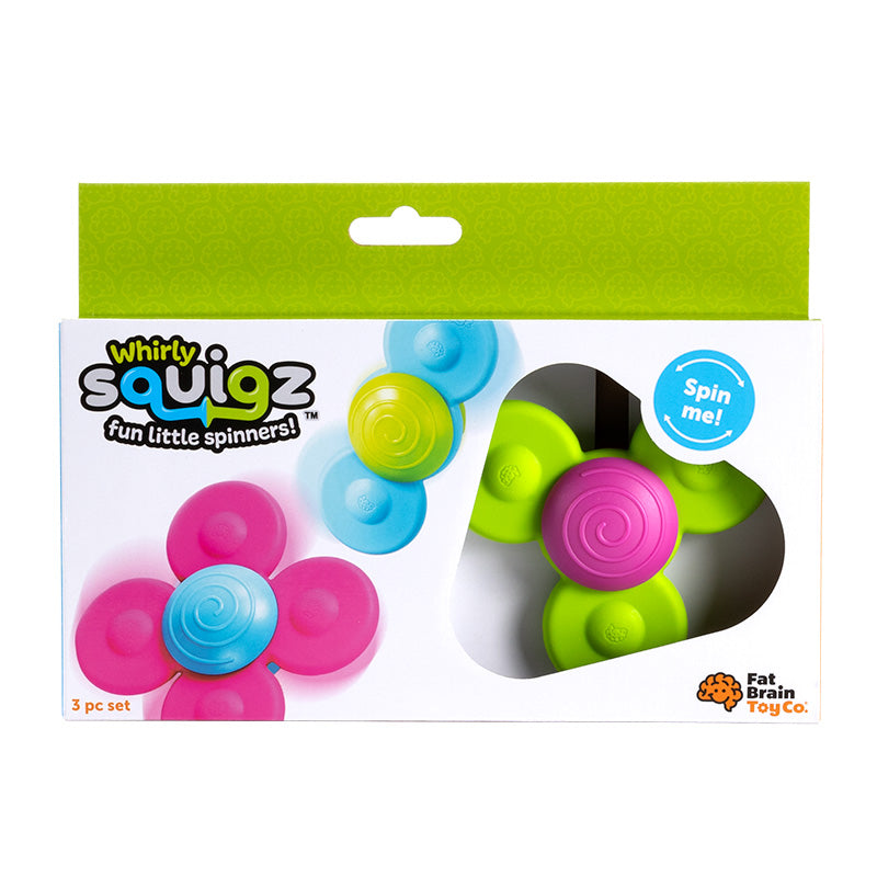 White Smoke Fat Brain Whirly Squigz Silicone Spin Fidget Toy Fidget Toys