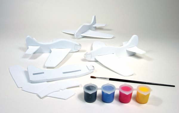Light Gray Faber Castell CFK Foam Fliers, pk4 Kids Activities