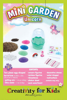 White Smoke Faber Castell CFK Mini Garden Unicorn Kids Activities