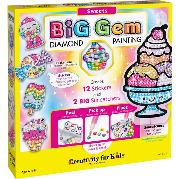White Smoke Faber Castell CFK Big Gem Diamond Painting Sweets Kids Activities
